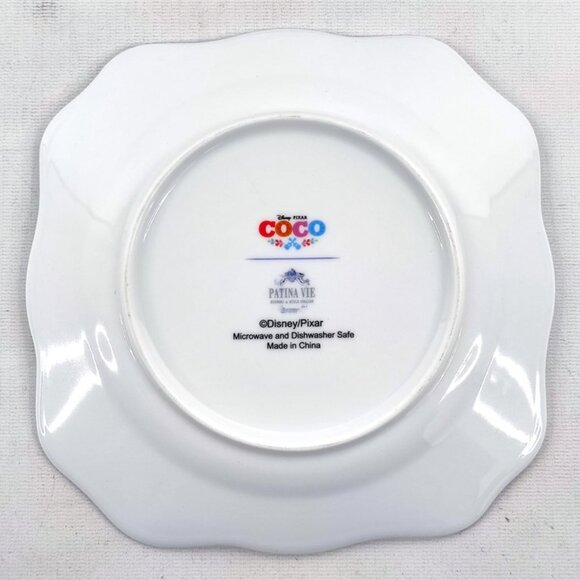 Disney NWOB Pixar Ceramic COCO Dessert Plates by Patina Vie, Set of 4, 8" - Picture 3 of 4